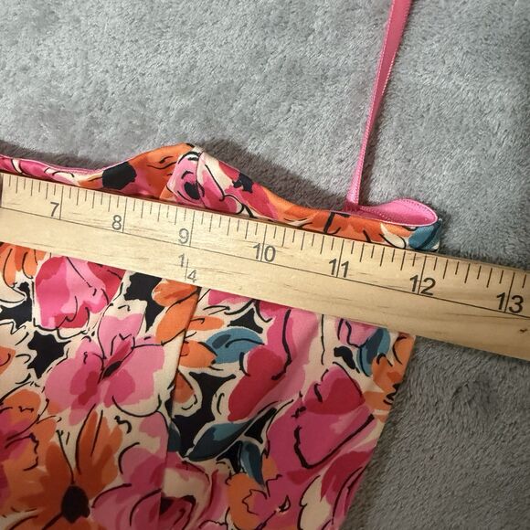 NWT Alexia Admor Dress 4 Strapless Pink Floral Slit Spring Feminine Bloomcore - Picture 7 of 14